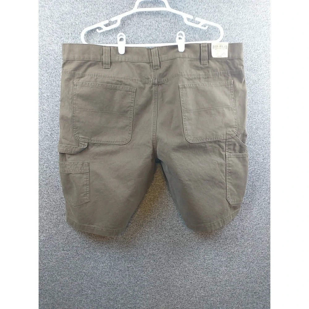 Red Head Brand Co Mens Brown Canvas Carpenter Utility Shorts Size 42 RH Canvas
